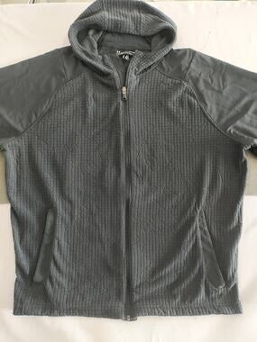 Women's Under Armour Cold Gear Black Quilted Full-Zip Hoodie 2XL Soft Warm